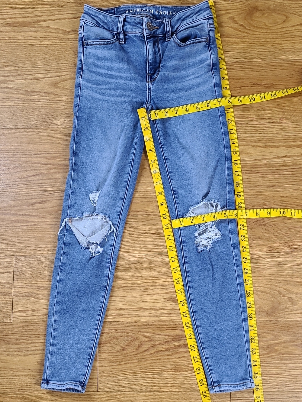 American Eagle 0x26 girls 2019 Pre-owned hi-rise Jegging Strech Denim Jeans